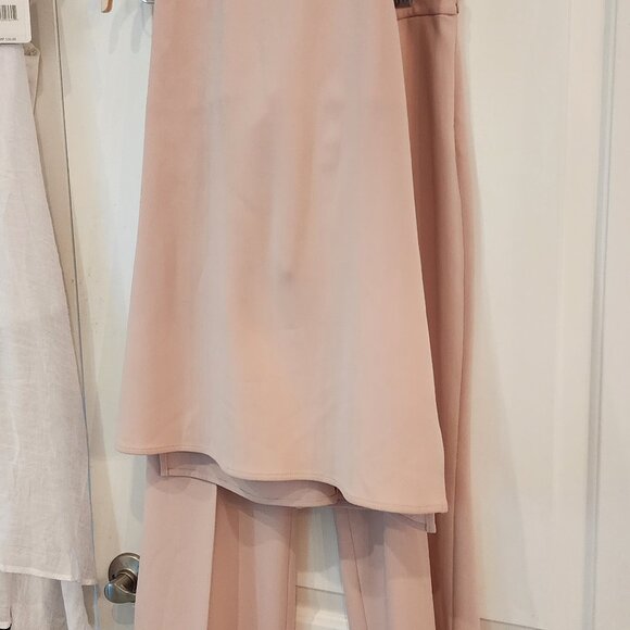 NWT Theory Women's Summer Suit Top size S (sep. size 4 bottoms) BLUSH Crepe - Picture 5 of 8